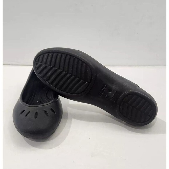 Crocs Kelli Women's Ballerina‎ Flats Size 7M Black Slip On Comfort - Picture 7 of 8